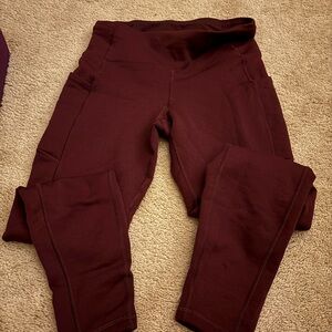 Athleta altitude stash fleece tight